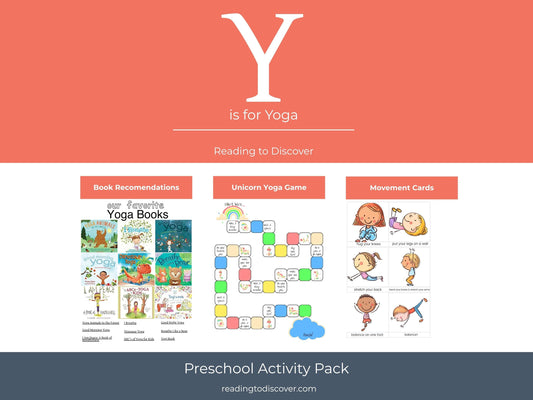 Y is for Yoga Preschool Printable Activities | Letter Y Worksheets | Mindfulness Toddler Curriculum | Homeschool Letter of the Week PDF