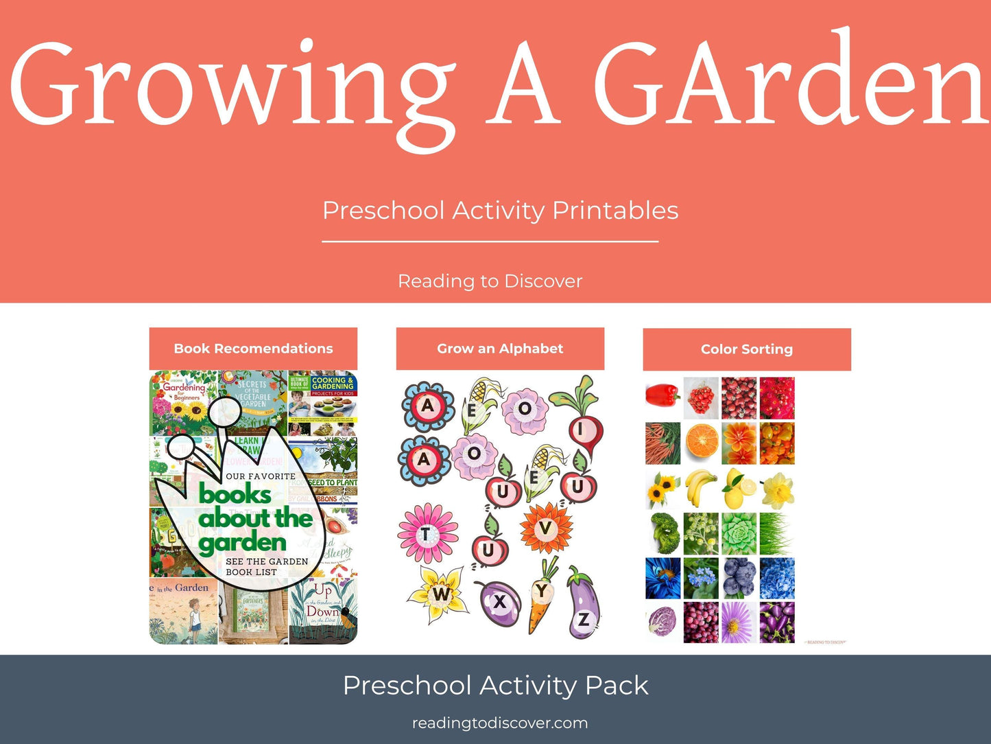 Preschool Garden Letter G Activities | Spring Alphabet, Crafts, Numbers (PDF Download)