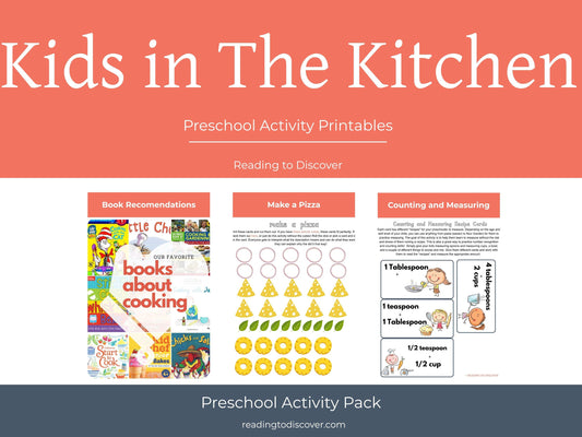 Kids Cooking Preschool Activities | Letter K Printable Learning (Digital Download)