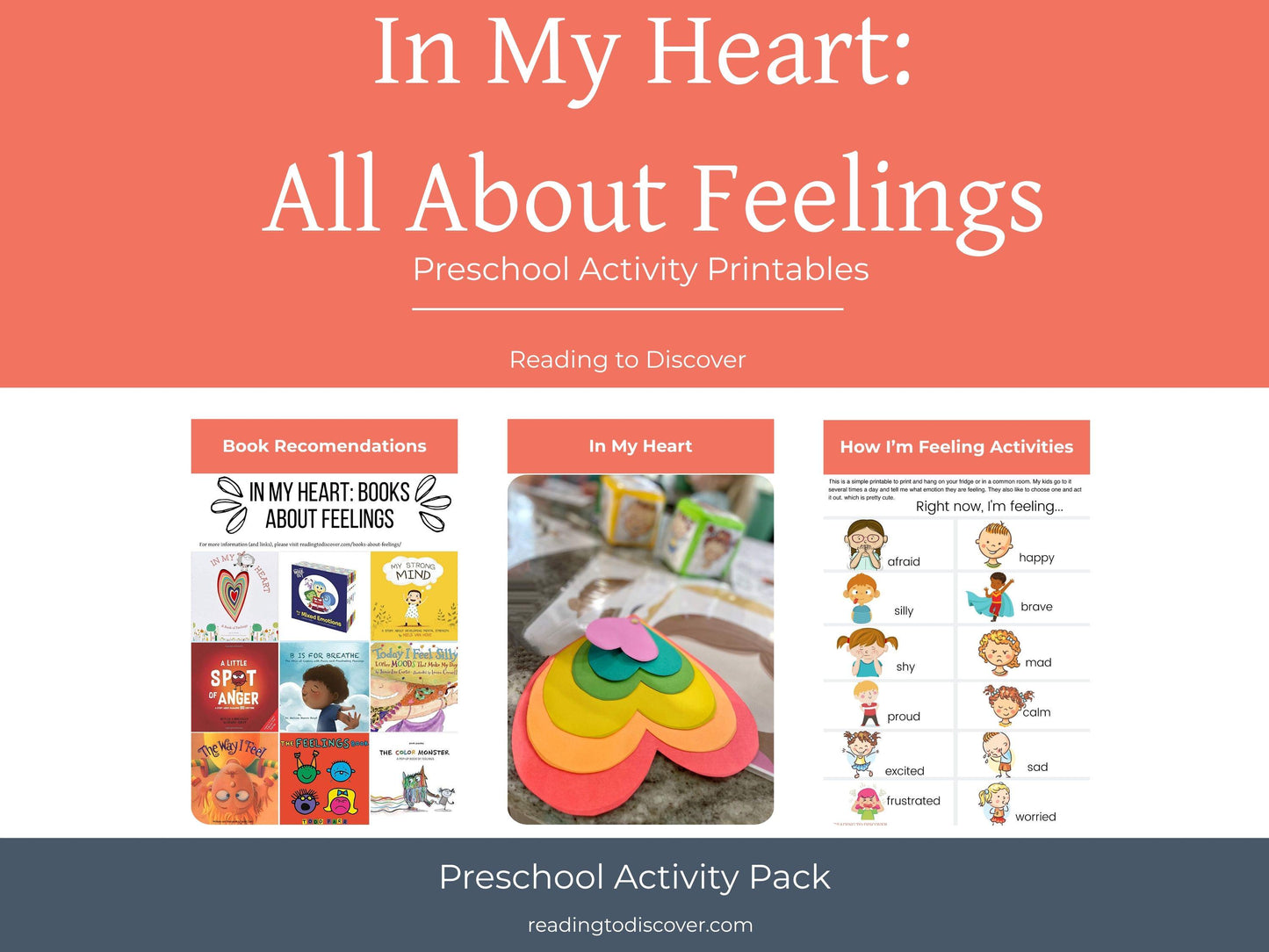 Preschool SEL Printable | Letter H Feelings & Emotions Activity Pack (Digital Download)
