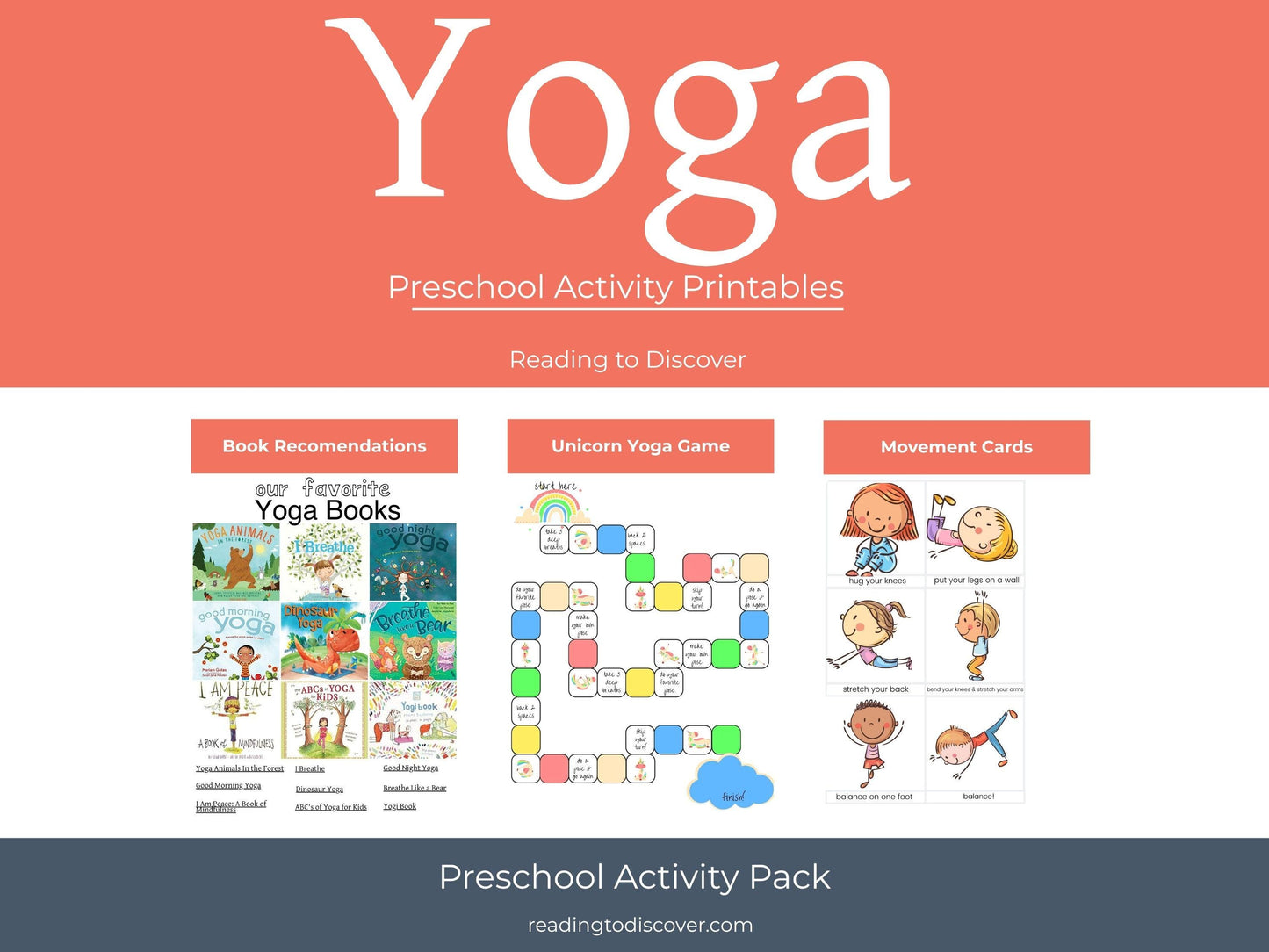 Yoga and Movement Activities for Preschool | Letter Y Activities | Mindfulness Toddler Curriculum (PDF Download)