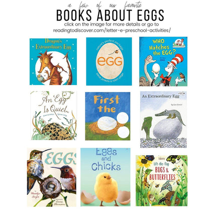 Preschool Letter E Egg Activities | Toddler Homeschool Printables (PDF Download)