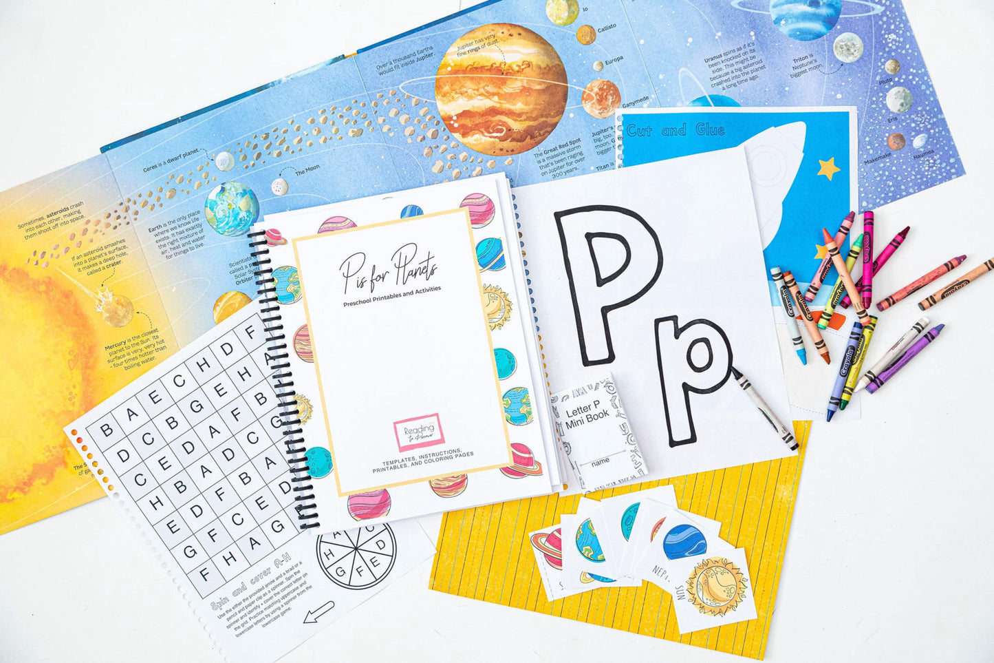 Preschool Space Activity Pack | P is for Planets Learning (PDF Download)