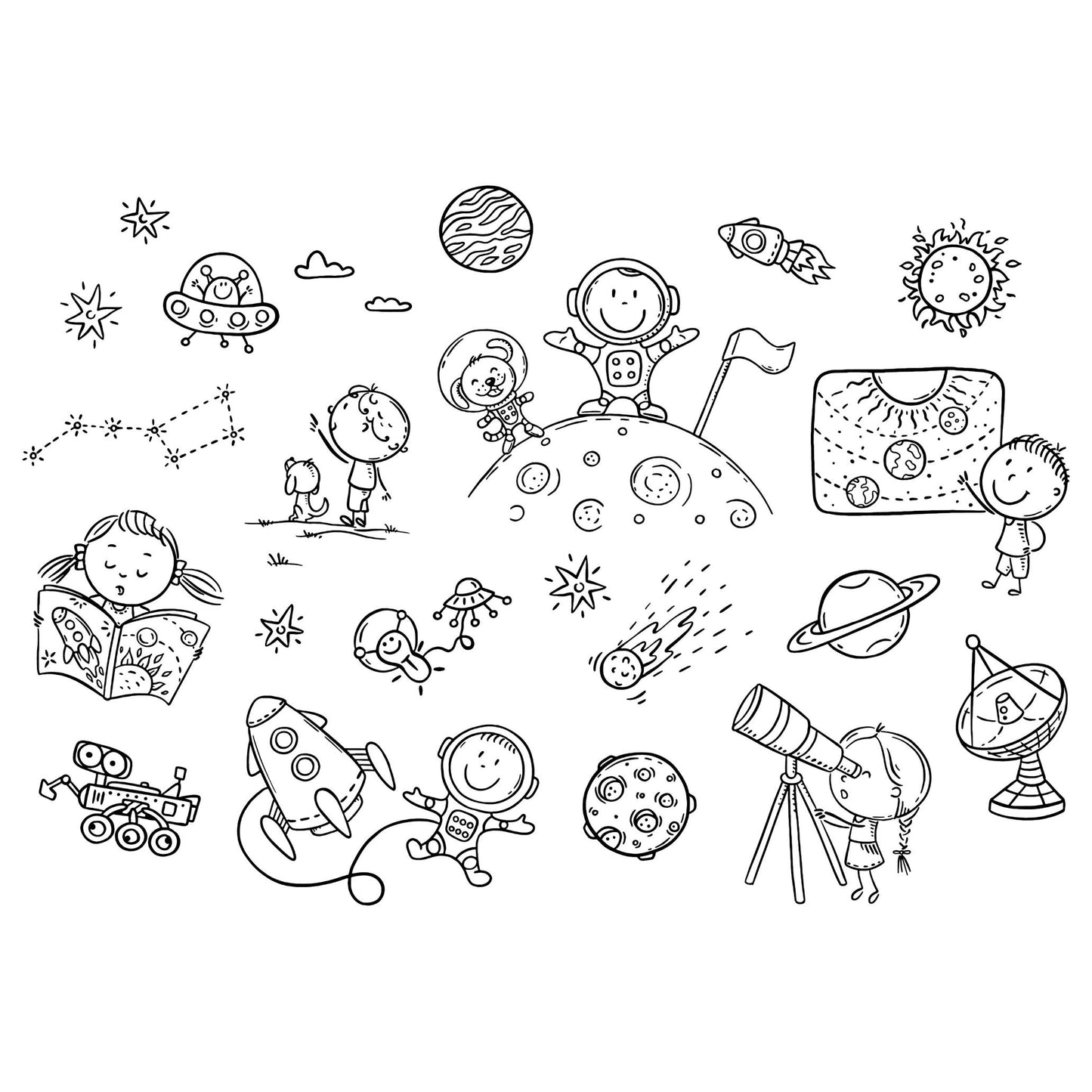 Preschool Space Activity Pack | P is for Planets Learning (PDF Download)