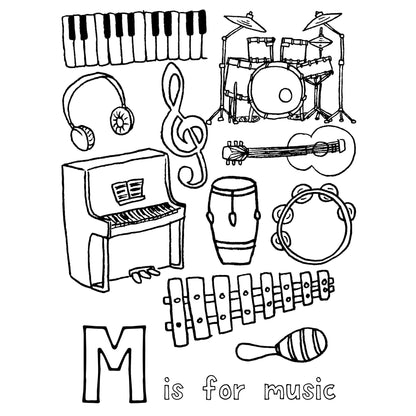 Preschool Music Letter M Activities | Toddler Homeschool PDF Download