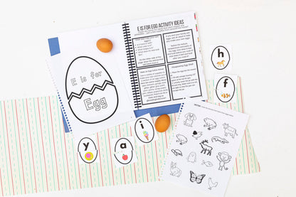 Preschool Letter E Egg Activities | Toddler Homeschool Printables (PDF Download)