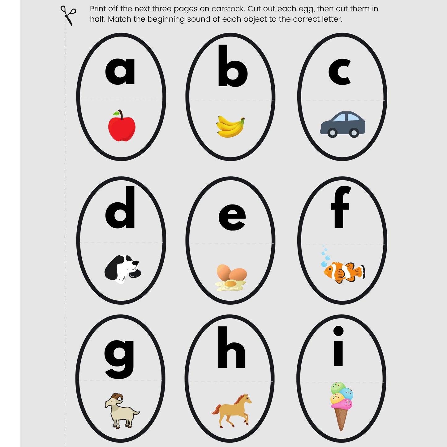 Preschool Letter E Egg Activities | Toddler Homeschool Printables (PDF Download)