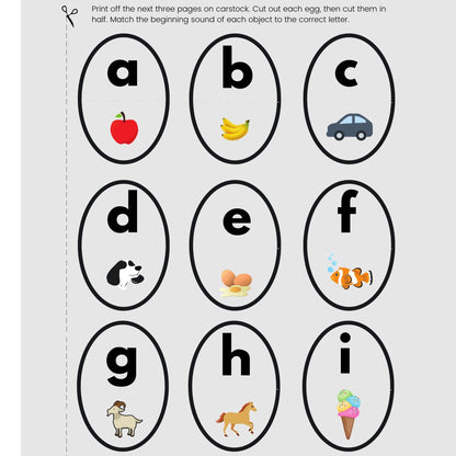 Preschool Letter E Egg Activities | Toddler Homeschool Printables (PDF Download)